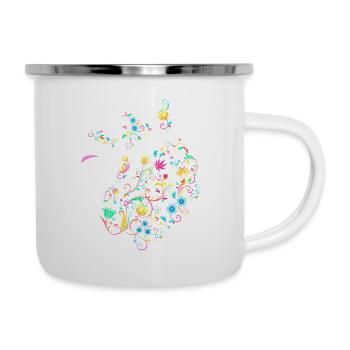 Flower Stickers Summer - Camper Mug - white - Right