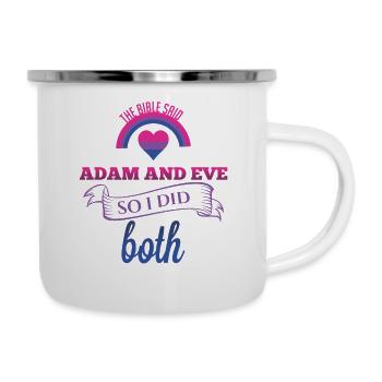 Bisexuell T-Shirt - Bisexuell - Bi - LGBT - CSD - Emaille-Tasse - Weiß - Rechts