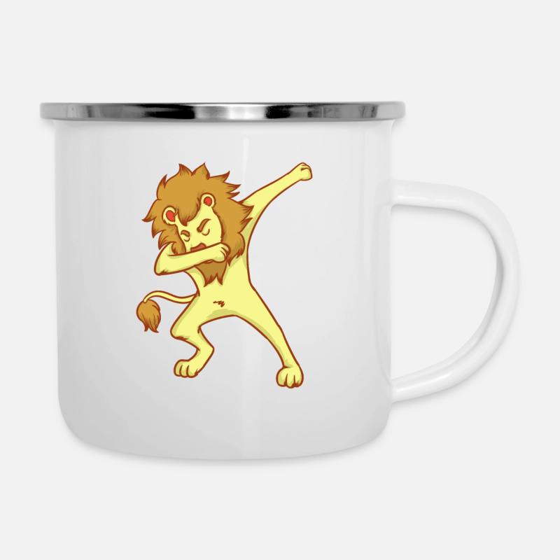 DAB Lion - Danse - Cadeau - Tasse émaillée - blanc