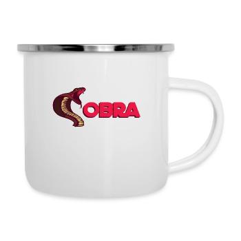 Snake poison animal Cobra Boa Cobra - Camper Mug - white - Right