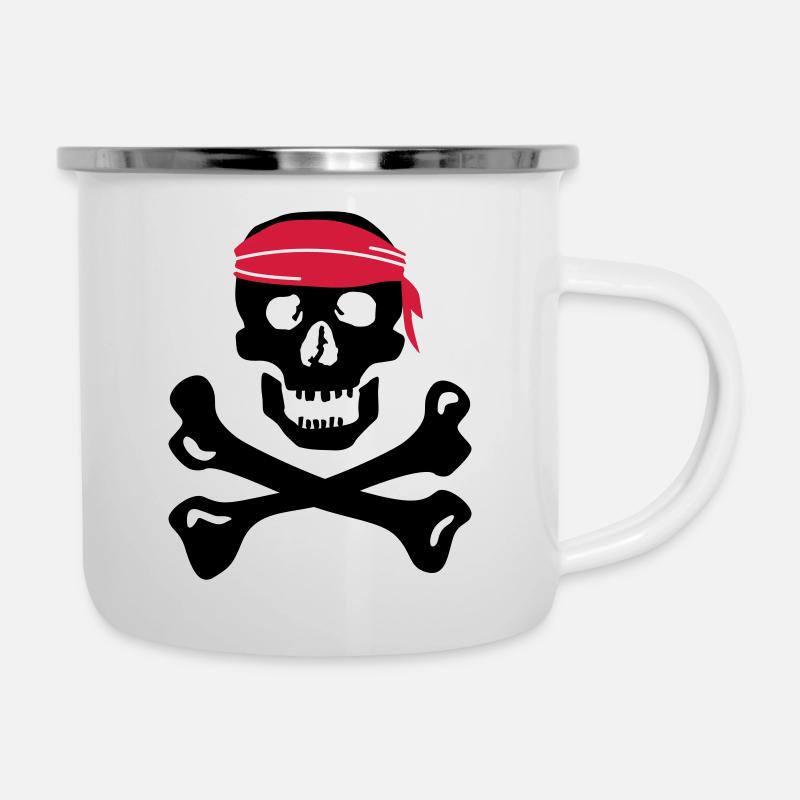 Pirate - Tasse émaillée - blanc