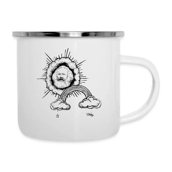 Karl Marx - Tasse émaillée - blanc - Droite