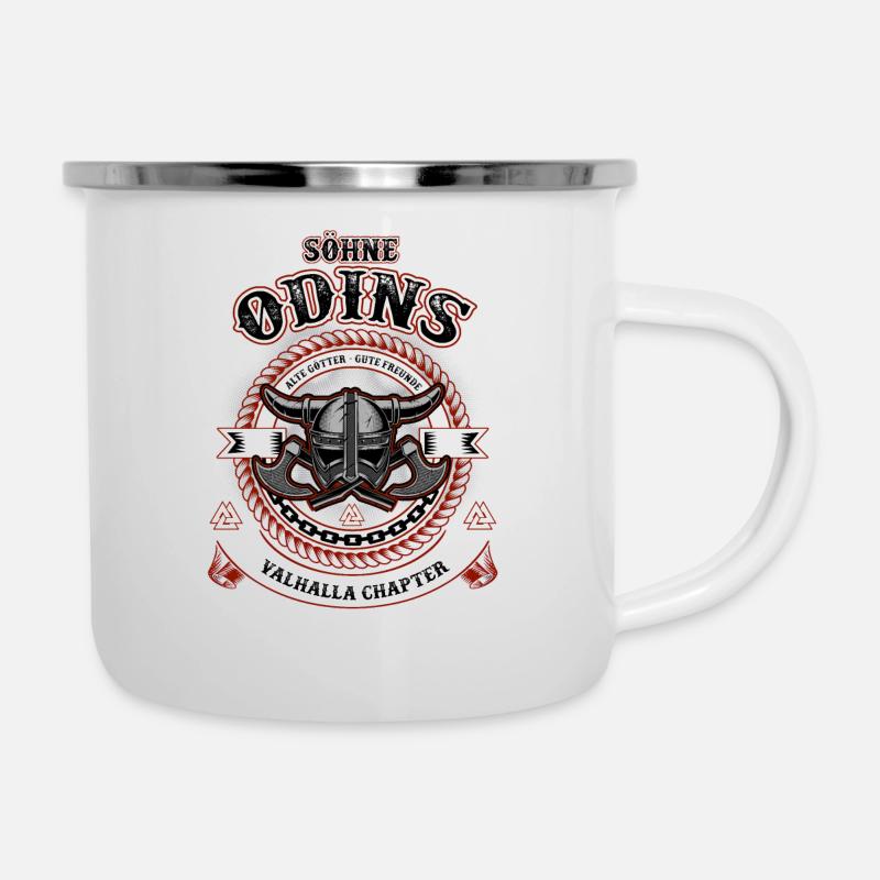 Valhalla Viking Viking's Odin Thor Gift Honor - Camper Mug - white
