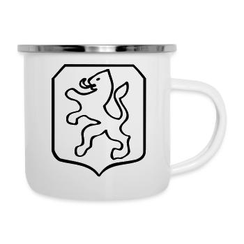 Holländisches Warmblut - KWPN - Emaille-Tasse - Weiß - Rechts