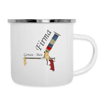 For construction workers - craftsmen - company Exact construction - Camper Mug - white - Right