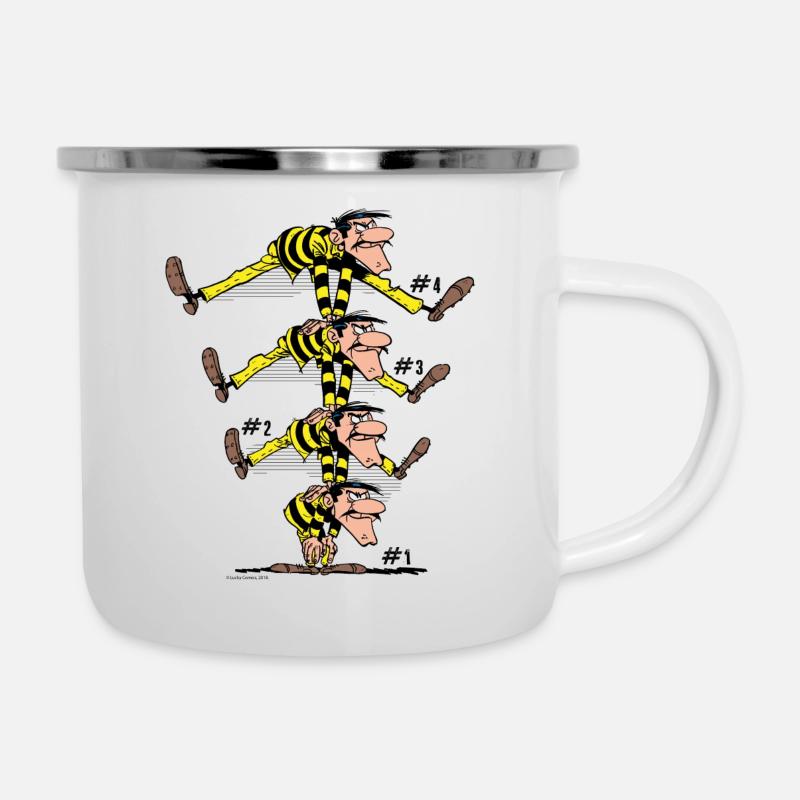 Lucky Luke Frères Dalton Les Daltons - Tasse émaillée - blanc