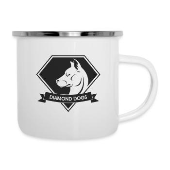 Diamond Dogs - Emaille-Tasse - Weiß - Rechts