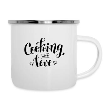 Cooking with love - Camper Mug - white - Right