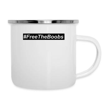 #freetheboobs - Camper Mug - white - Right