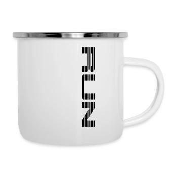 ... RUN - Emaille-Tasse - Weiß - Rechts