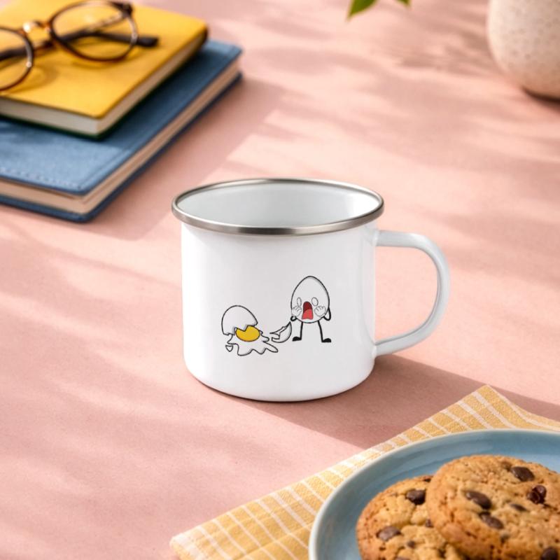 One Egg Down Egg Broken Camper Mug