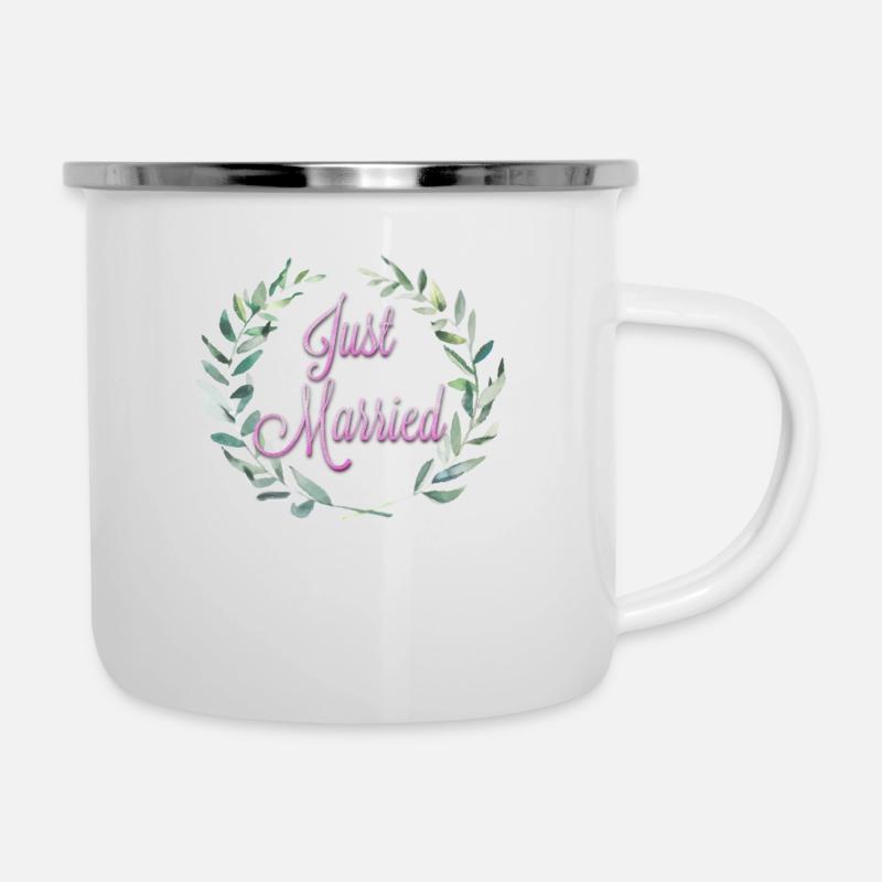 Just married - Camper Mug - white