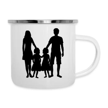 family twins sisters mother mom mom - Camper Mug - white - Right