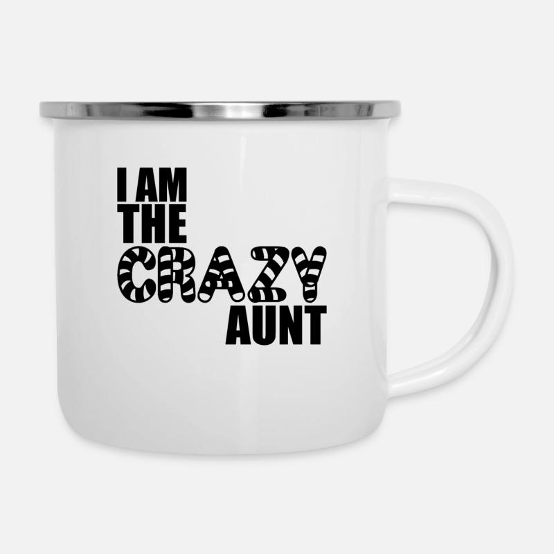 I am the crazy aunt - Camper Mug - white