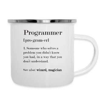 Programmierer - Emaille-Tasse - Weiß - Rechts
