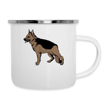 German shepherd dogs - Camper Mug - white - Right
