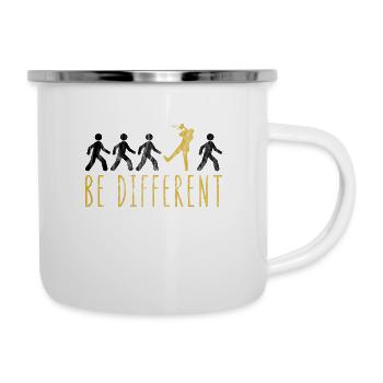 Posaunen Posaunist Geschenk Be Different Musiker - Tasse émaillée - blanc - Droite