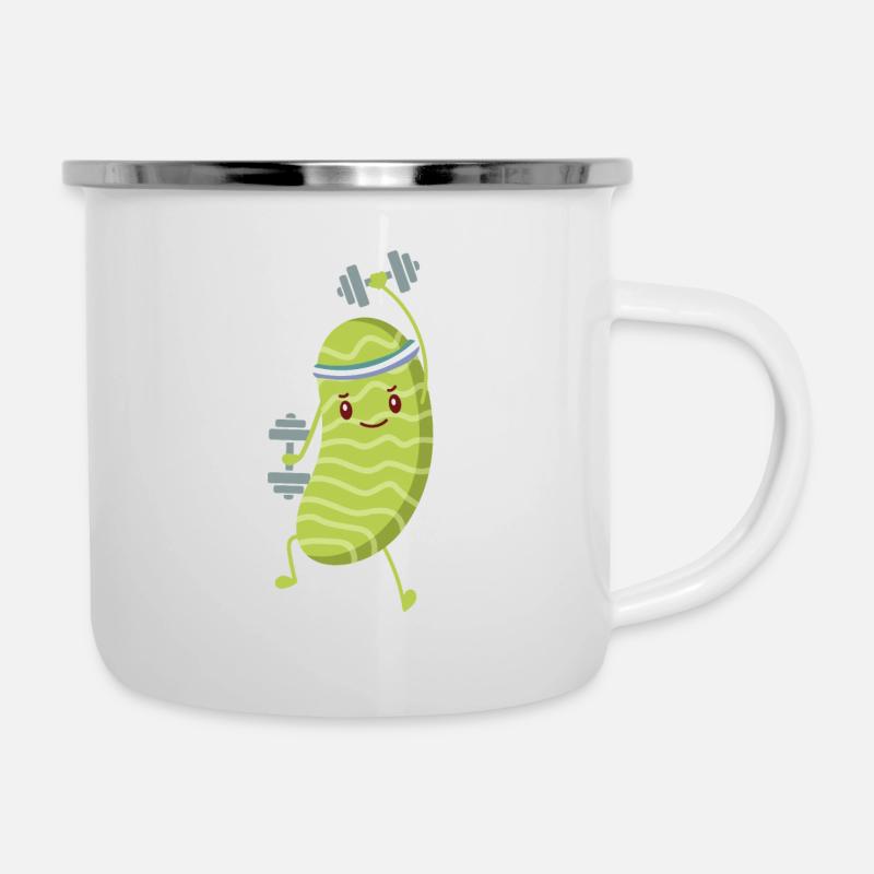 Fitness cucumber - Camper Mug - white
