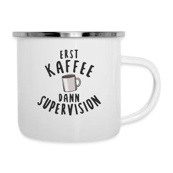 Sozialpädagogin Sozialarbeiterin Pädagogik - Emaille-Tasse - Weiß - Rechts