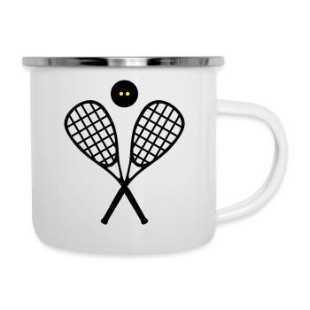 Squash - Emaille-Tasse - Weiß - Rechts