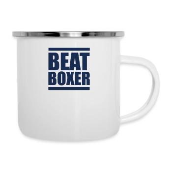 Beat Box Beatboxen Beatboxer Beatbox Musik - Emaille-Tasse - Weiß - Rechts