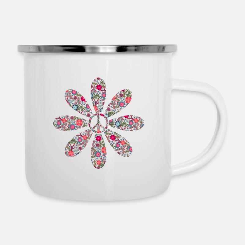 Force des fleurs - Tasse émaillée - blanc
