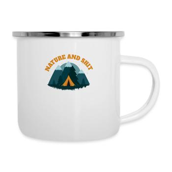nature and shit - Camper Mug - white - Right