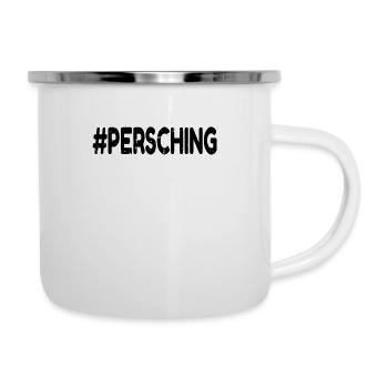 #Persching Weinfest Pfalz Geschenk - Emaille-Tasse - Weiß - Rechts