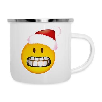 Smiley Glossy Desperate Christmas - Camper Mug - white - Right