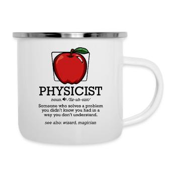 Physiker - Emaille-Tasse - Weiß - Rechts