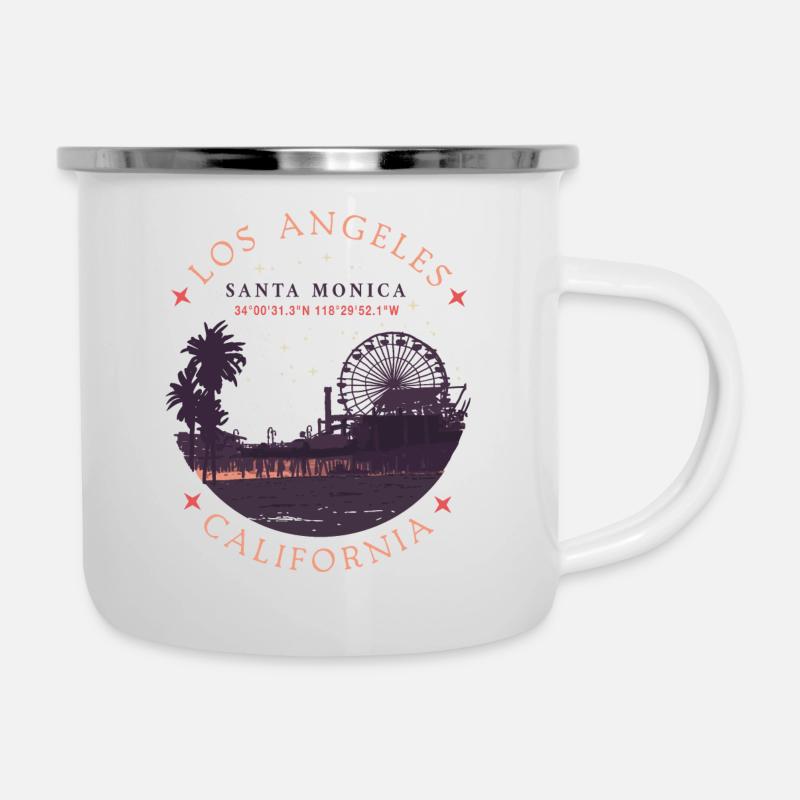 santa monica 1 - Camper Mug - white
