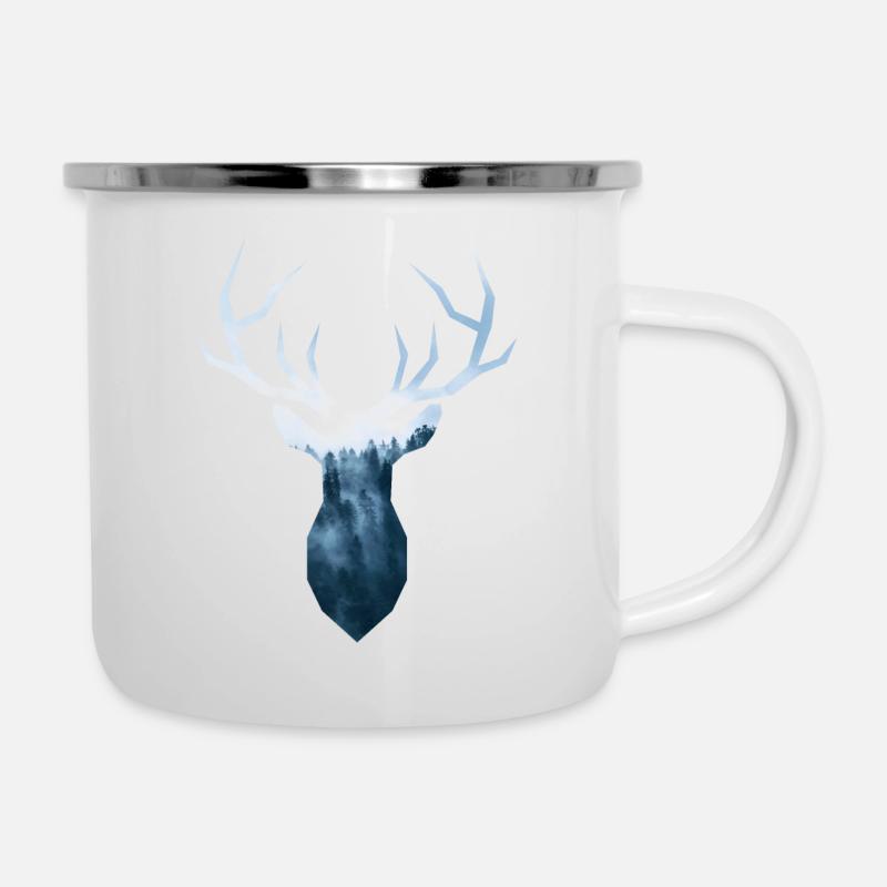 fog Hirsch - Camper Mug - white