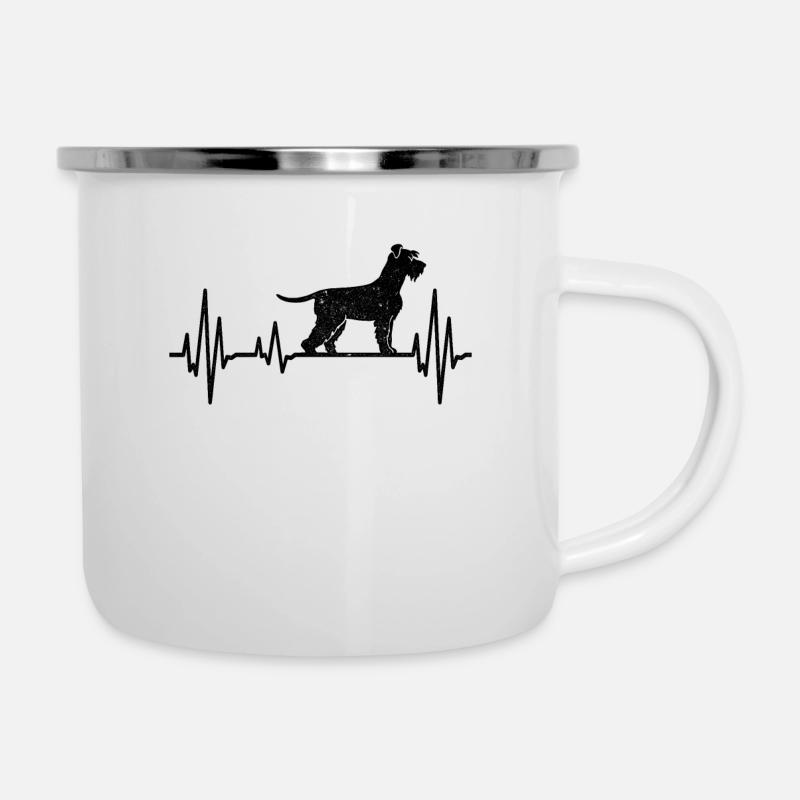 GIANT SCHNAUZER pulse Giant Schnauzer heartbeat - Camper Mug - white