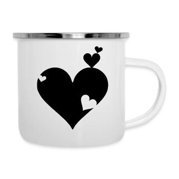 Heart in heart - Camper Mug - white - Right