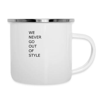 NOUS NE SORTIRONS JAMAIS DE FANS SHIRT DE STYLE - Tasse émaillée - blanc - Droite