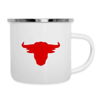 Bull spain torero bullfight cattle - Camper Mug - white - Right