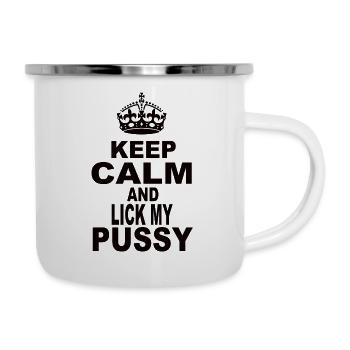 Domina - Tasse émaillée - blanc - Droite