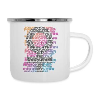 Le pouvoir des femmes - Tasse émaillée - blanc - Droite