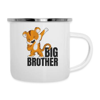 Grand frère - Tasse émaillée - blanc - Droite