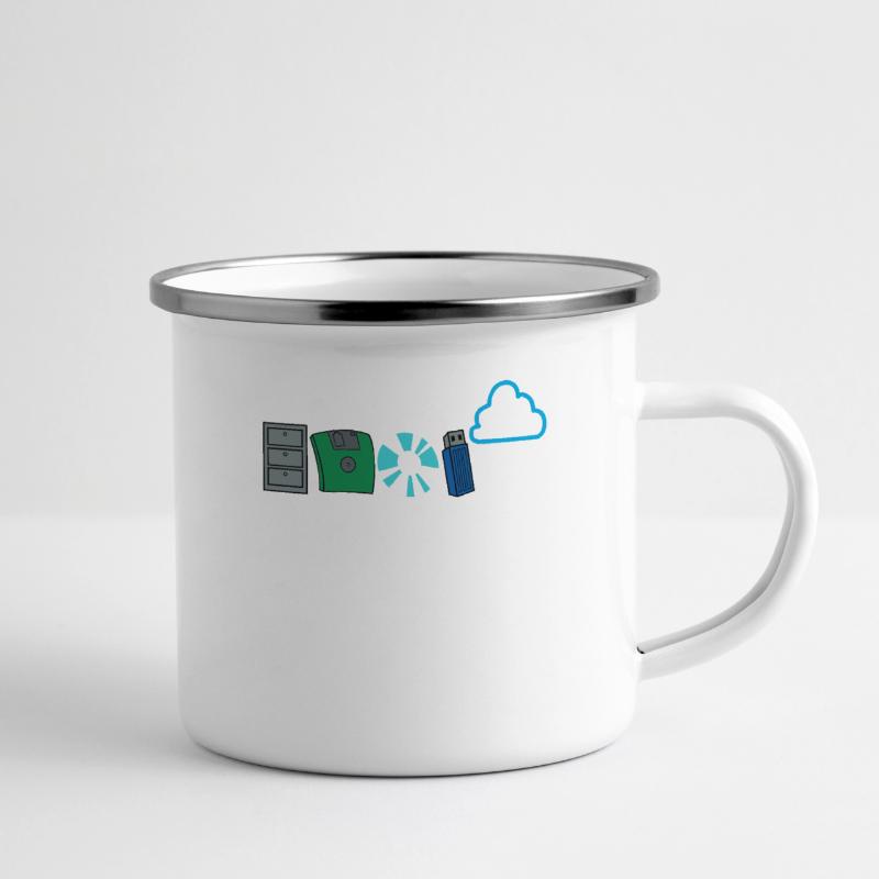 Programmierer Code Informatik Software Entwickler Emaille-Tasse