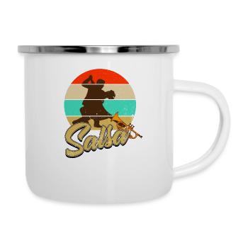 salsa - Tasse émaillée - blanc - Droite