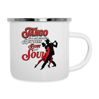 Tango, danseurs de tango - Tasse émaillée - blanc - Droite