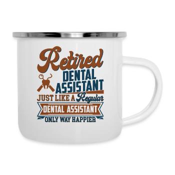 Retired Dental Assistant - Camper Mug - white - Right