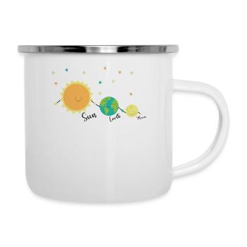 Planet friends sun earth moon - Camper Mug - white - Right
