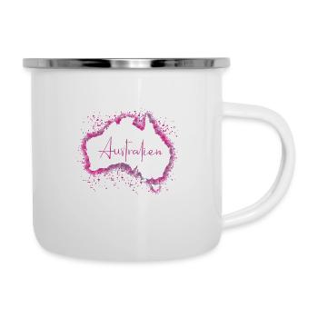 Australie - Tasse émaillée - blanc - Droite