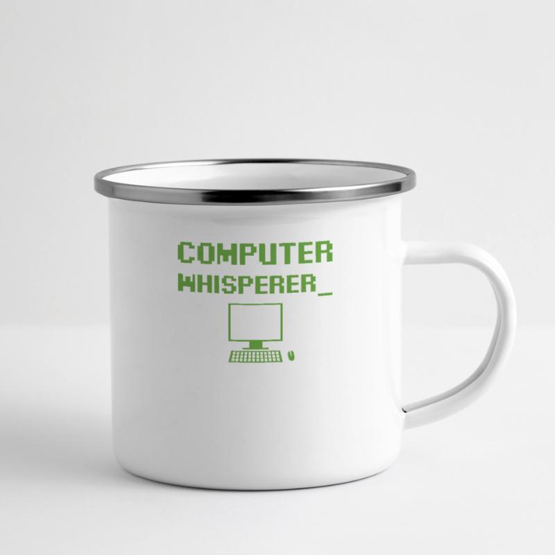 Computer Whisperer Tech Supporting Nerds Geeks Fun Tasse émaillée