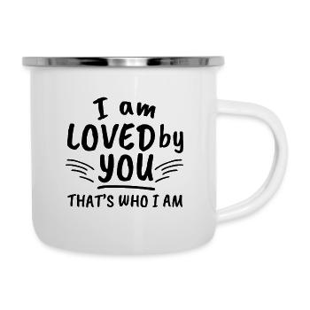 Bien aimé & Vêtements chrétiens - Tasse émaillée - blanc - Droite