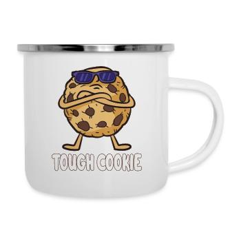 TOUGH COOKIE - Emaille-Tasse - Weiß - Rechts