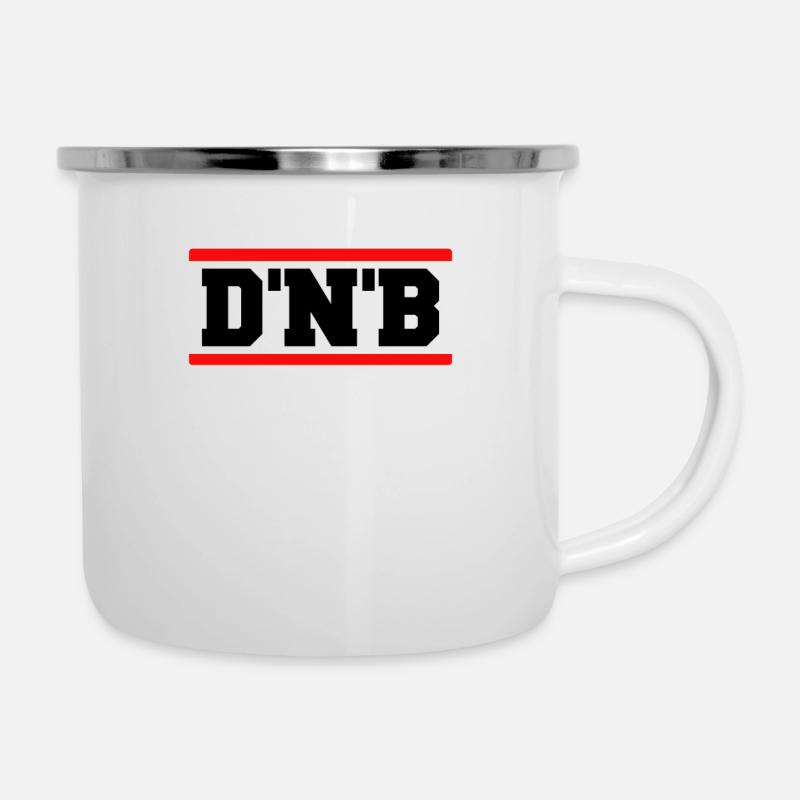 Drumline e DNB Music Redline - Tazza smaltata - bianco