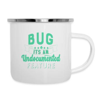 Chemise de cadeaux ingénieur en informatique - Tasse émaillée - blanc - Droite